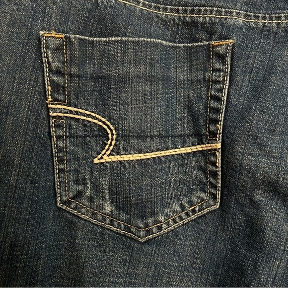 American Eagle Blue Bootcut Jeans Size 14 Denim Casual - Picture 7 of 12